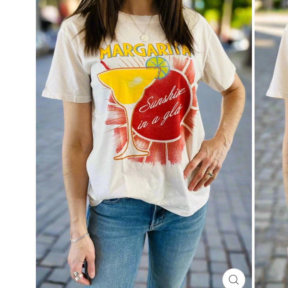 Project Social T White 'Margarita - Sunshine in a Glass' Graphic Tee - Picture 2 of 4